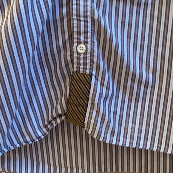 Billy Reid Taped Tuscumbia Shirt w Chevron Placket - Picture 5 of 6